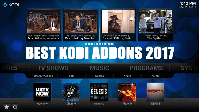 56 Best Kodi Addons — The Working List for Krypton, 2017